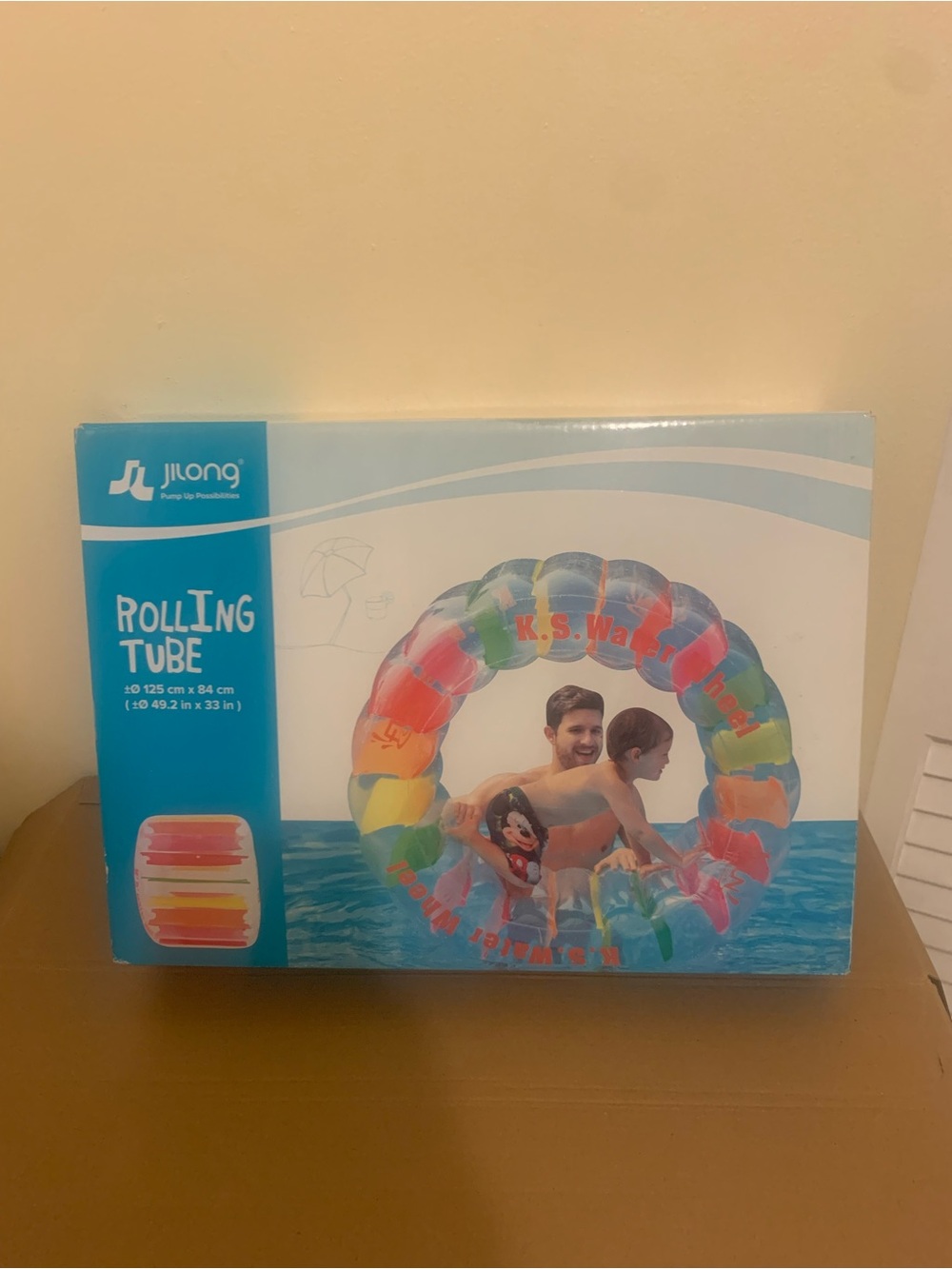 Swimming Pool Lake Pond Beach Giant Inflatable Water Wheel Raft Floating Toy